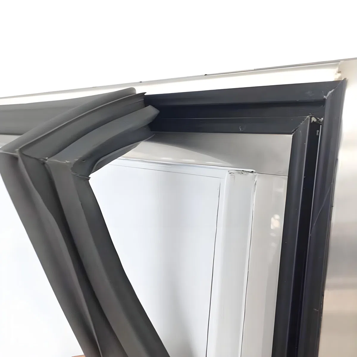 Universali Guarnizione Magnetica Sostituzione per Frigoriferi e Congelatori,Personalizzati Ogni Dimensione frigo Freezer Parts Calamitata,in Gomma,Nero