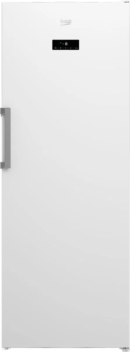 Beko RFNE448E55W - Congelatore, volume netto da 404 l, senza gelo, funzione congelatore rapido, display multifunzione, 6 cassetti congelatore + 2 scomparti, 36 dB (A), utilizzabile in ambienti non