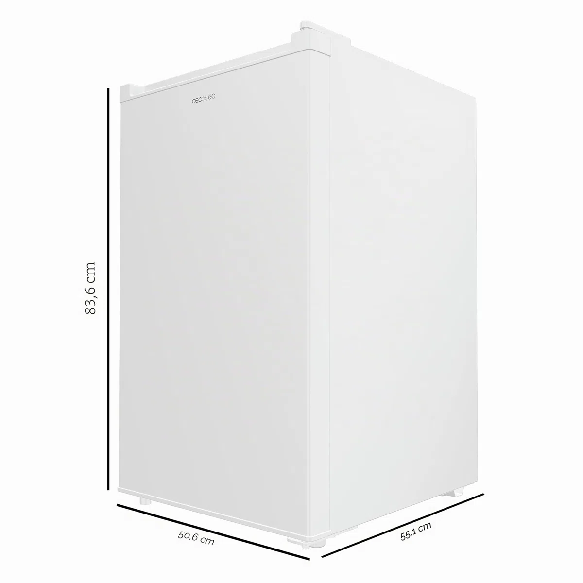 Cecotec Congelatore a Pozzo 87 L Bolero CoolMarket TF 87 White. 87L, Classe E, Design Compatto, Porta Reversibile, Controllo Meccanico, 3 Cassetti, 50,6x55,1x83,6 cm, per Bevande e Alimenti Congelati