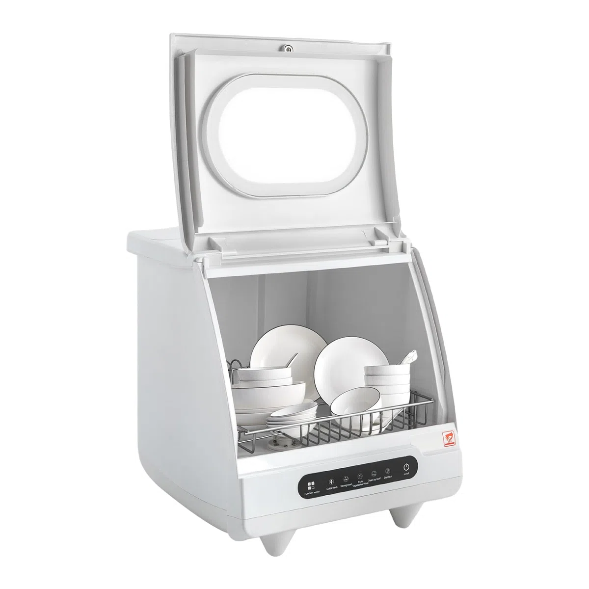 220V 800W Mini Lavastoviglie Lavastoviglie Piano di Lavastoviglie Portatile Lavastoviglie Compatti Spruzzatori d'acqua Rotanti A 360 Per Appartamenti Residenze