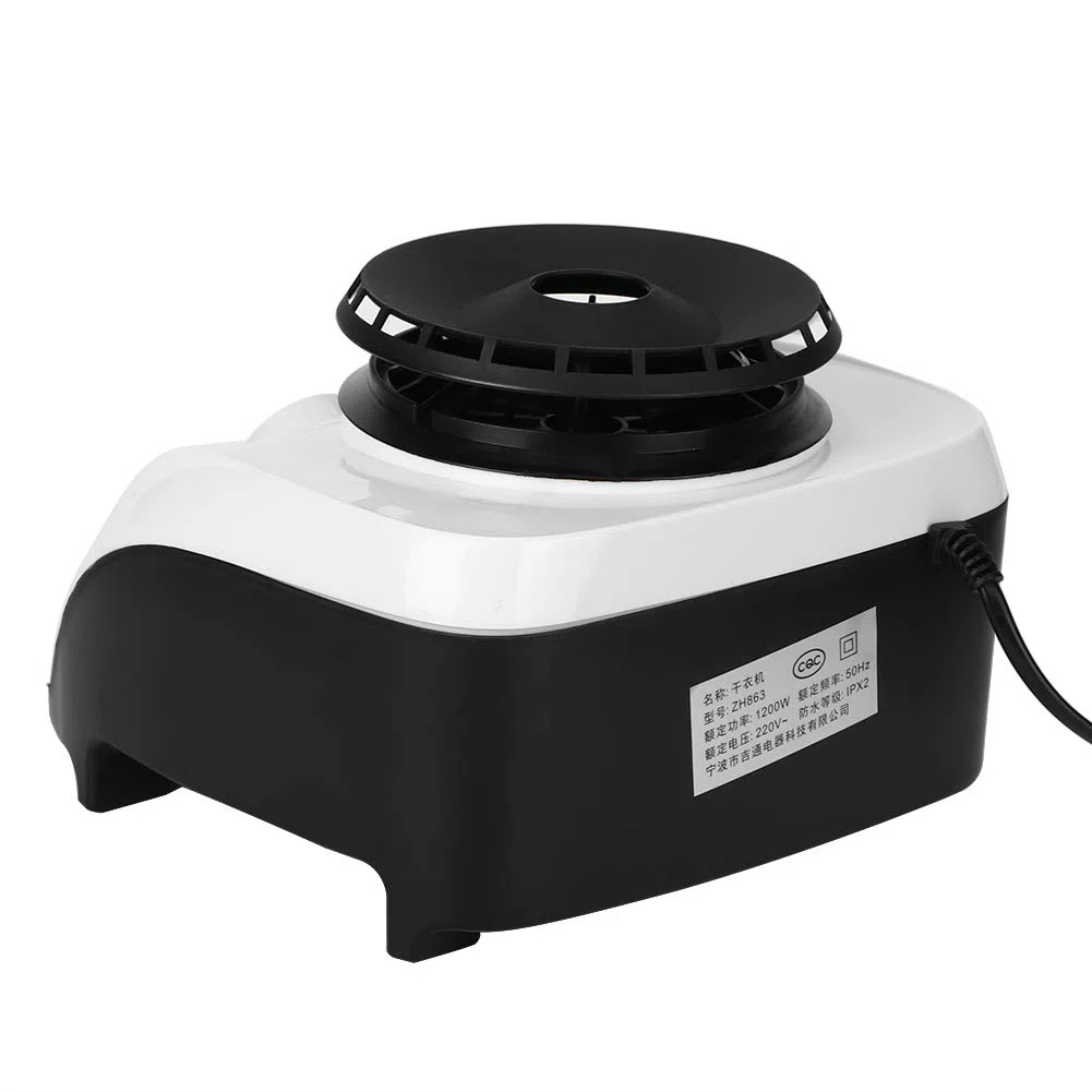 Yctze Asciugatrice, 22 * 22 * 17 1200W Asciugatrice Elettrica Ad Alta Efficienza per Uso Domestico Asciugatrice Elettrica Spina UE 220V