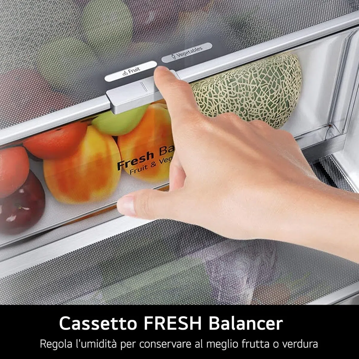 LG GBB567PZCMB Frigorifero Combinato Total No Frost, 462L, Larghezza 70cm, Wi-Fi, Door & Linear Cooling, Cassetto Fresh Balancer, Display Esterno, Compressore Smart Inverter, Inox