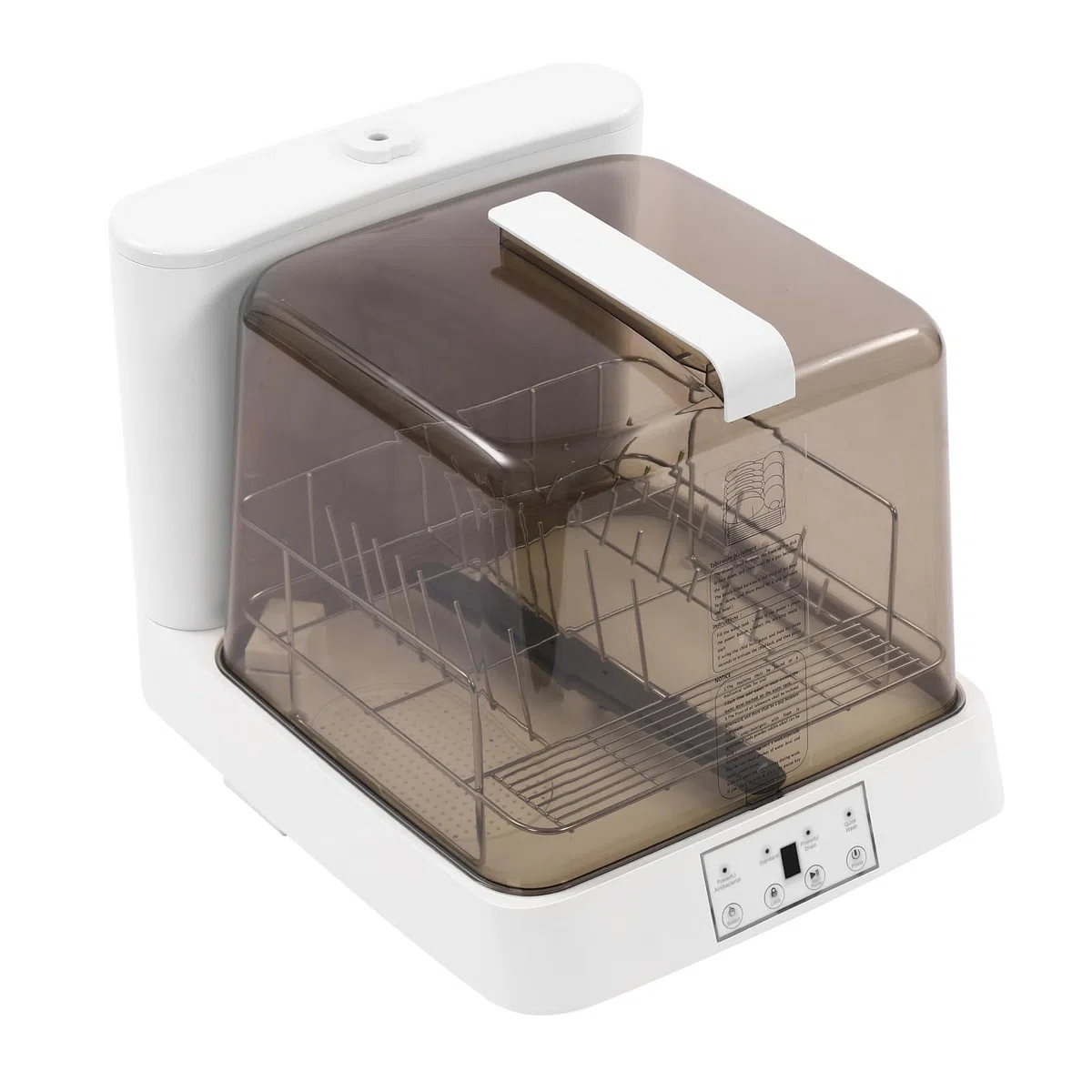 Mini lavastoviglie autoportante, piccola lavastoviglie da tavolo con /senza collegamento dell'acqua, serbatoio dell'acqua da 6 l, lavabile per campeggio, camper, barche, dormitori