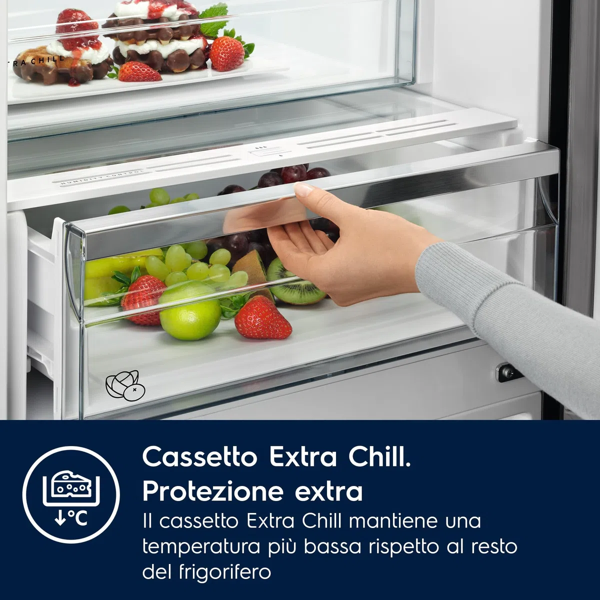 Electrolux Serie 600 Frigorifero Combinato da Incasso, ENT6MD18S0, 249 Litri, TwinTech Total No Frost, MultiFlow, Silenziosità 34 dB, 1772x546x549, Class D, Allarme Porta Aperta, Bianco