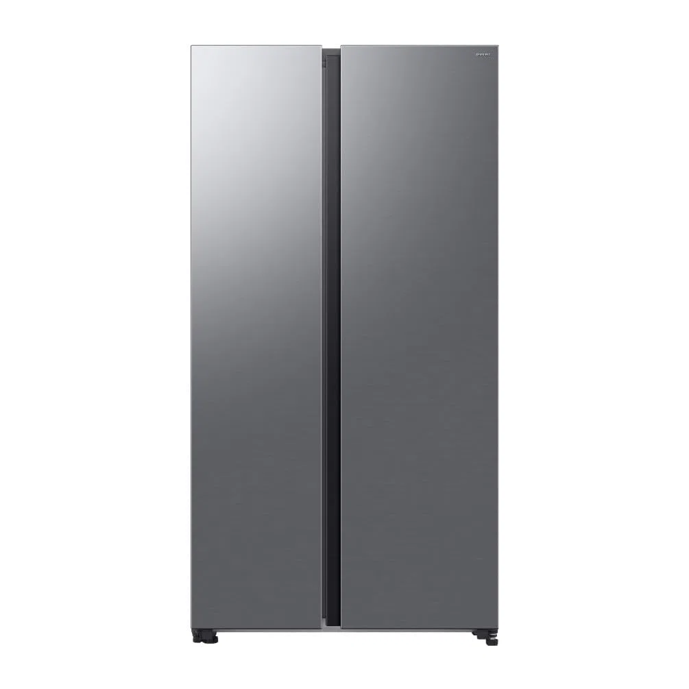 Samsung Frigorifero Side by Side AI RS70F65QET/EF, All-Around Cooling, Wifi con AI Energy Mode, Total No Frost, SpaceMax, 655 L, LxAxP: 91,2 x 178,4 x 72,6 cm, Metal Inox