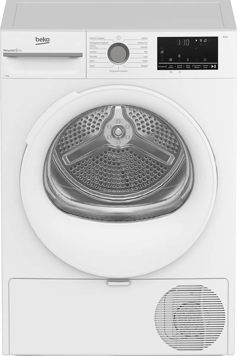 BMT113EW - Asciugatrice Beko 11 Kg, con pompa di calore, Inverter, Classe energetica D