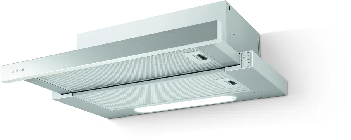 Elica ELITE14 LUX GRIX/A/60 Incassato Argento, Acciaio inossidabile 304 m³/h