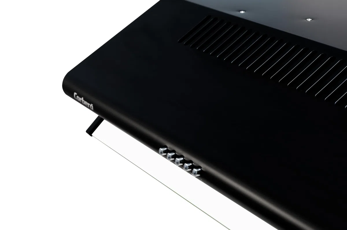 Corberó - Cappa aspirante convenzionale | 60 cm | SELATI640B | Portata 400 m3/h | 191,5 W | 3 velocità | 2 filtri in alluminio | Filtro al carbone | Efficienza energetica D, nero