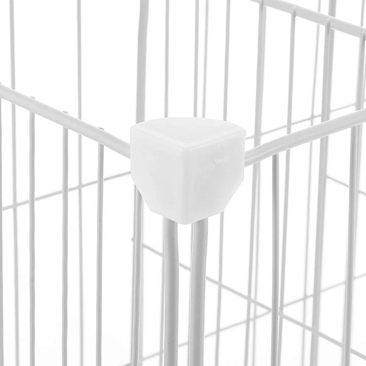Organizer Bianco in Ferro Design a Griglia e Cesto Inferiore per Massimizzare Lo Spazio nel Congelatore, Facile da Installare in Armadi e Freezer Profondi