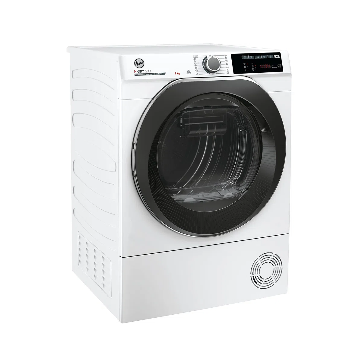 Hoover H-DRY 500 Asciugatrice 9 Kg a Pompa di Calore Inverter, Wi-Fi + Bluetooth, Active Dry, Motore Eco-Power, 15+1 Programmi, Classe C, 85x59,6x60,4 cm (AxLxP), Bianco, NDE H9A3TCBEXS-S
