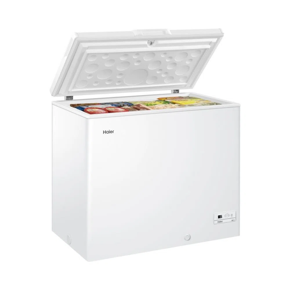 Haier HCE203R Congelatore Orizzontale a Pozzetto, 203 Litri, Temperatura Regolabile, Funzione Fast Freeze, Silenzioso, Libera Installazione, 94*55*84.5 cm, Bianco
