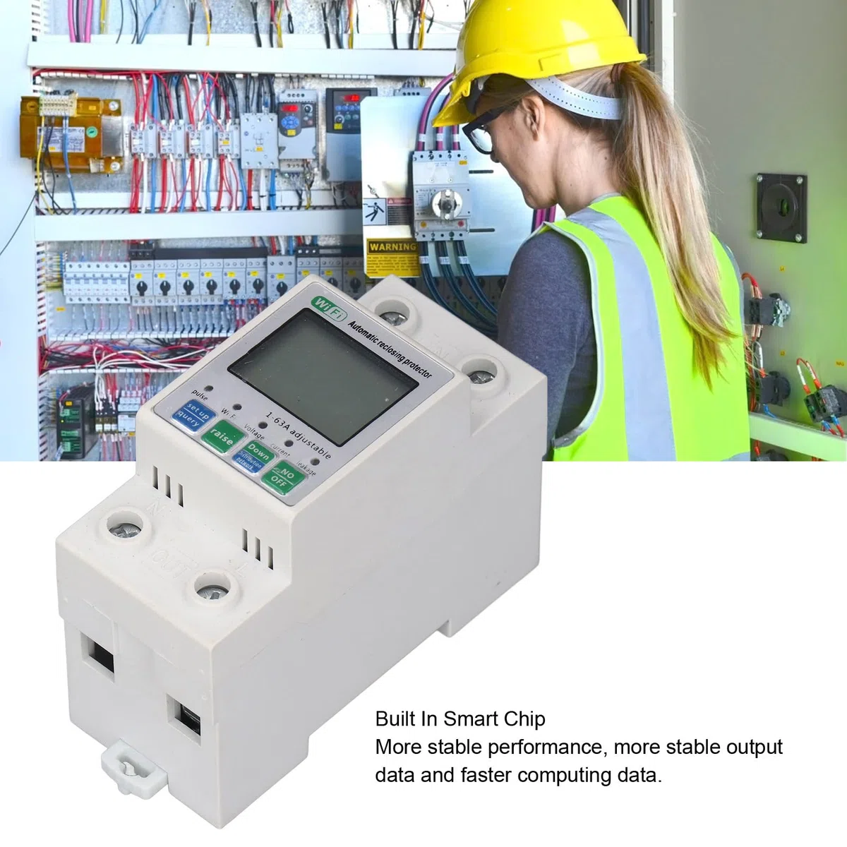 Monitor di Energia Intelligente WiFi Misuratore di Potenza con Controllo Remoto e Display Digitale