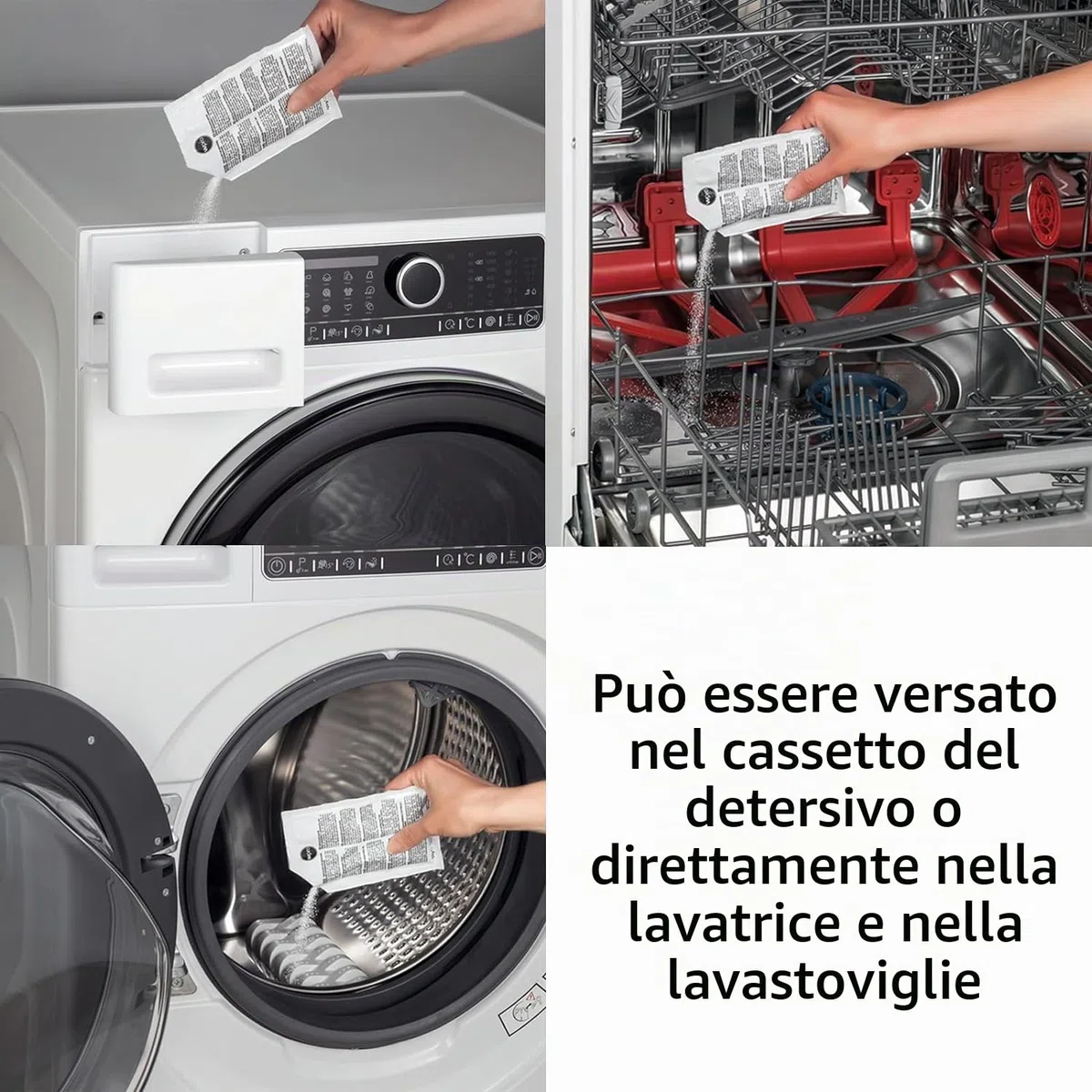 Wpro universale lavatrice e lavastoviglie Disincrostatore e Grease Remover (48 x 50 g Bustine)