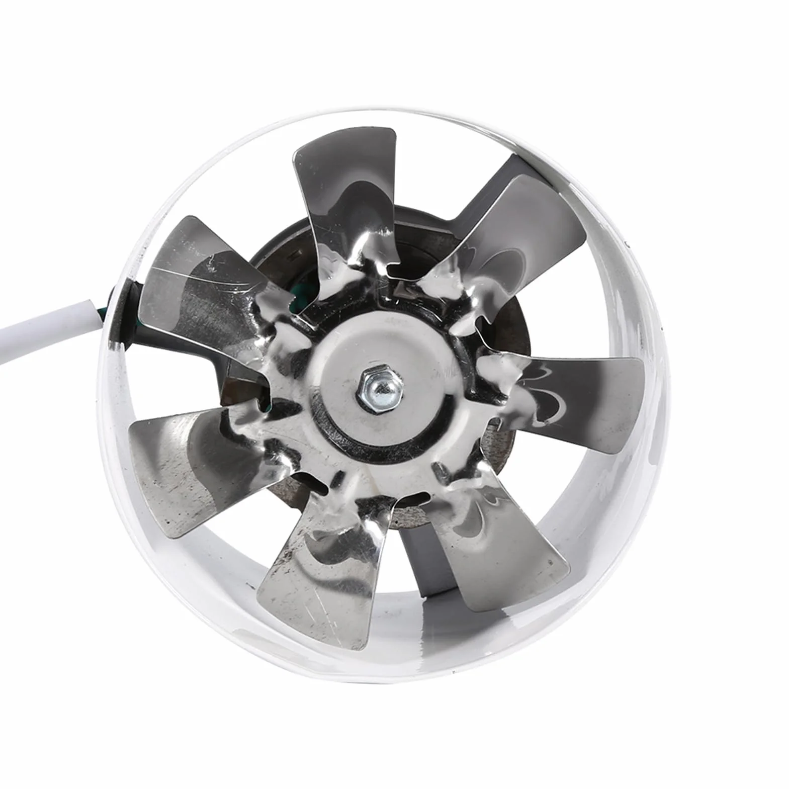 Zerodis Ventola di Scarico del Tubo,220V 4 Pollici Ventola di Ventilazione Interna Dispositivo di Scarico Soffiante Silenzioso Usato per Famiglia, Indoor, Pipeline