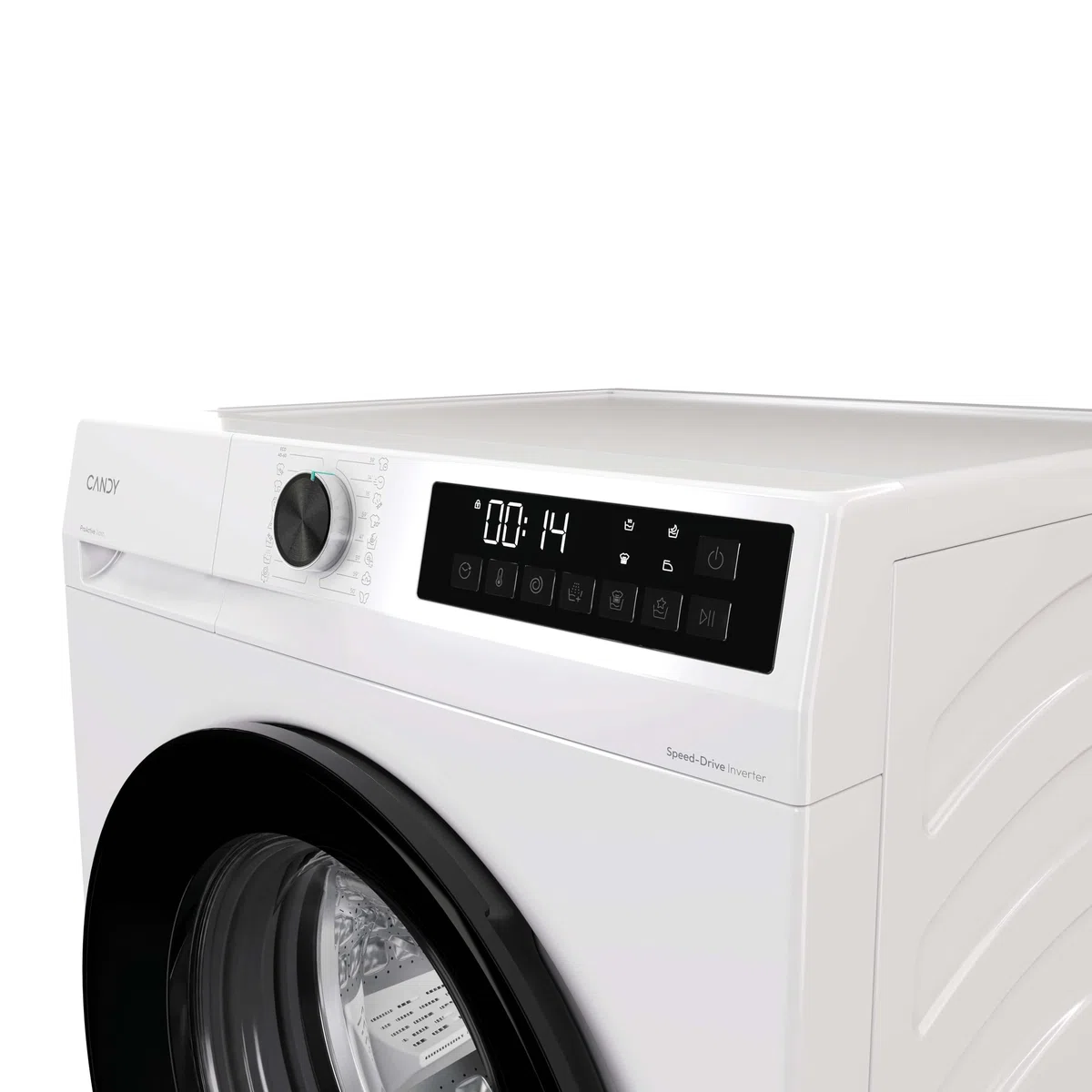 Candy ProWash 300 Lavatrice Slim a Carica Frontale, 7 kg, 1200 Giri, Motore Inverter, Classe A -15%, Smart LED Touch, Cicli Rapidi, 60 x 42,4 x 85 cm (LxPxA), Bianca - GD 27SB7-S