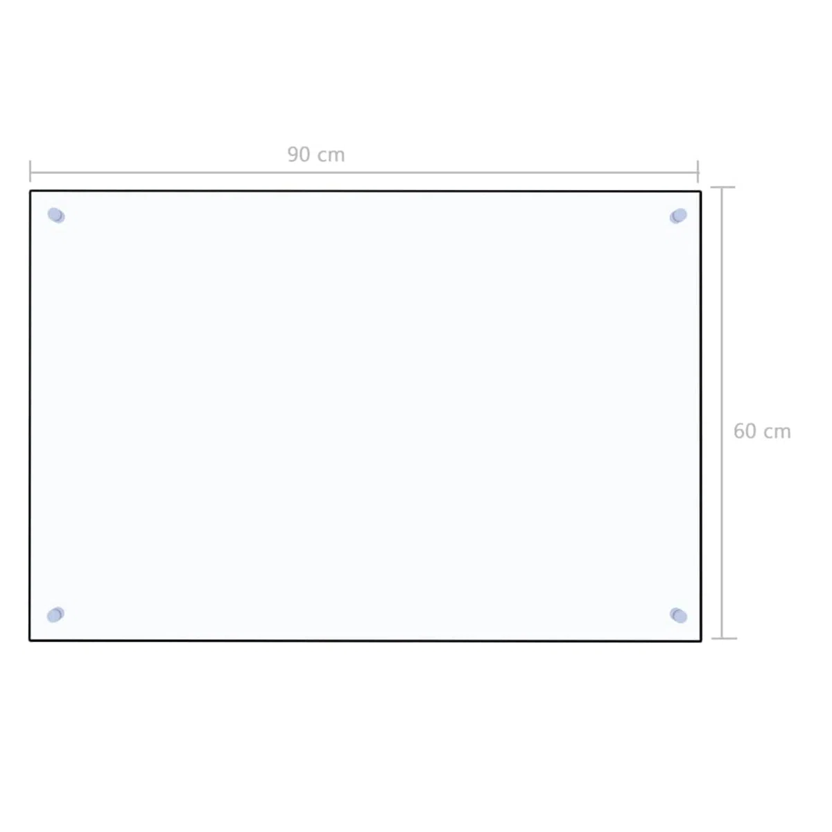 Rantry Mobile Paraschizzi per Cucina Trasparente 90x60 cm in Vetro Temperato, Paraschizzi Cucina Pieghevole, Protezione da Parete, Fornelli Pannello, Antiaderente Protezione Schizzi