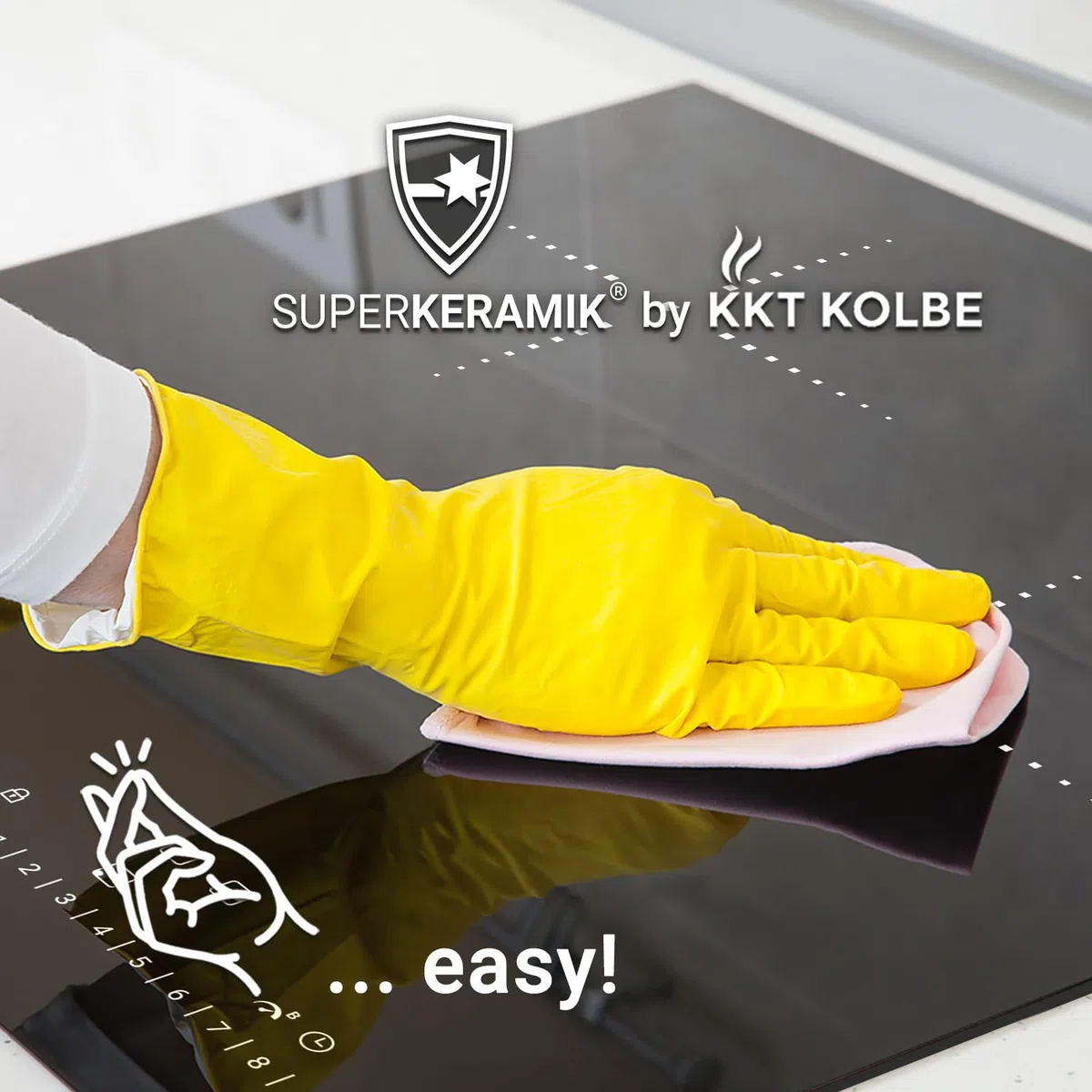 KKT KOLBE Piano Cottura a Induzione 45 cm Vetroceramica 3 Zone 9 Livelli IH84500RL