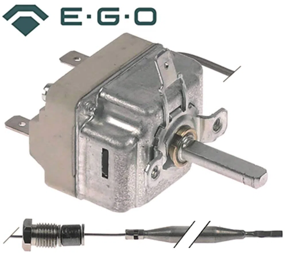 Ego 55.19032.812 Termostato per Baron, Lotus massima temperatura 182 °C 1 sonda di Palo Ø 6 mm x 133 mm 16 a no 95 – 182 °C