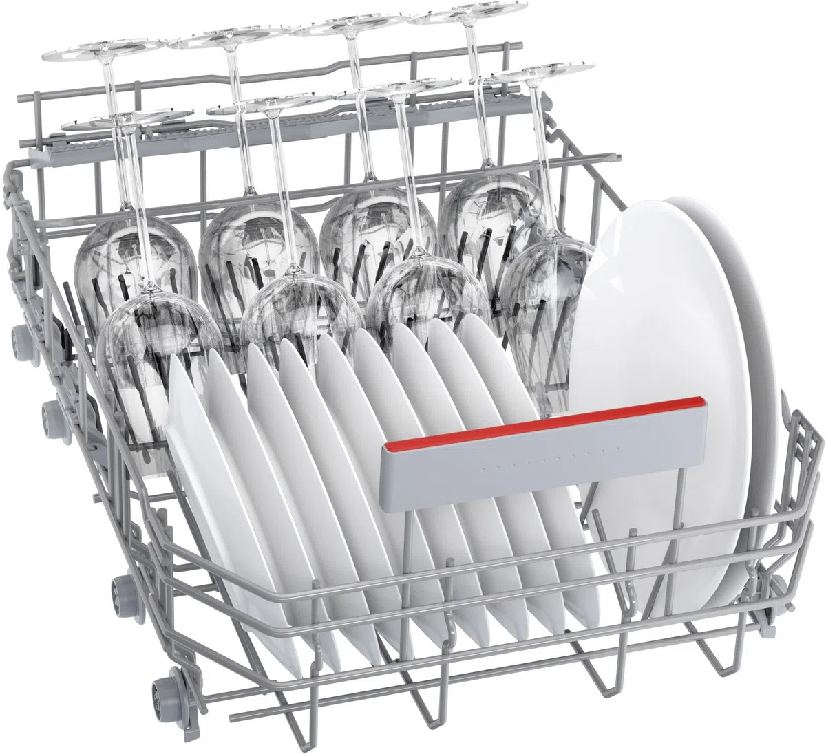 Bosch SPV4EMX25E Serie 4, Lavastoviglie da incasso a scomparsa totale, Home Connect, EfficientDry, TimeLight: Indicatore luminoso, Programma Preferito, 45 cm
