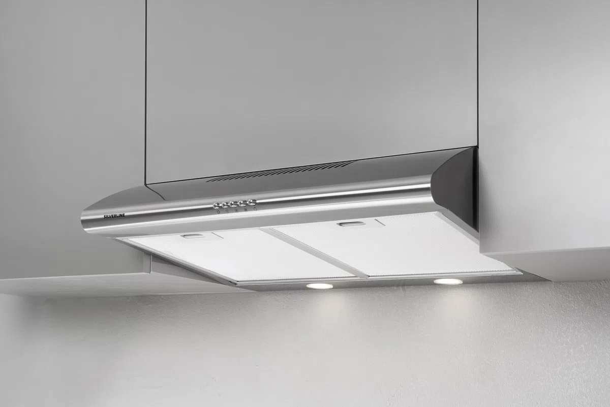 Silverline Cappa ad Incasso Sottopensile 1201 90 cm INOX