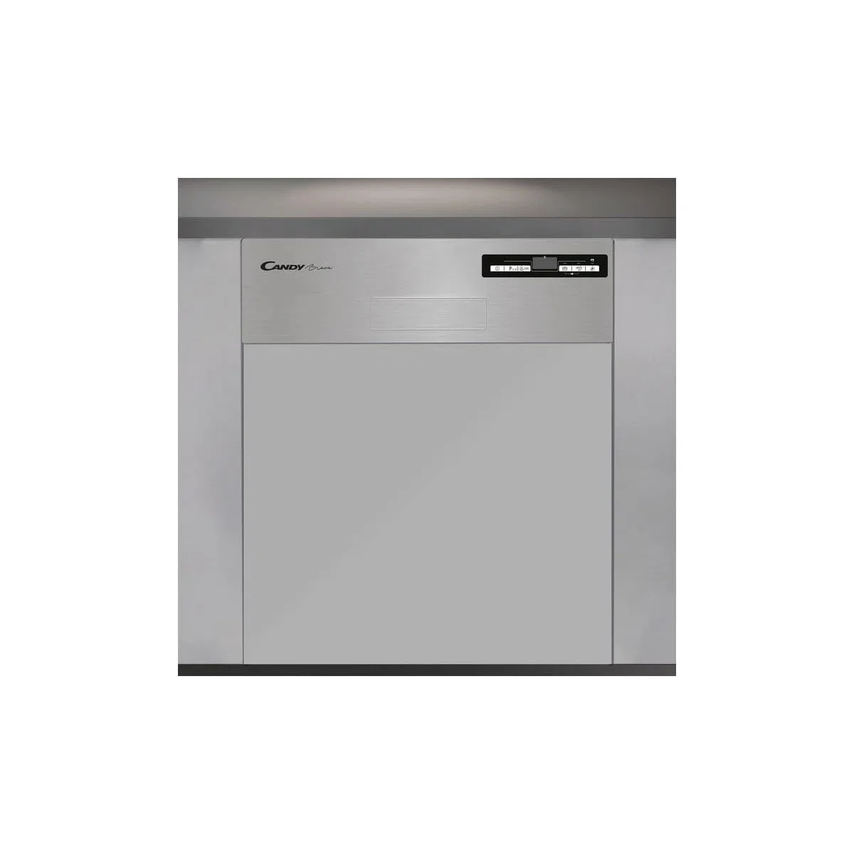 Candy Brava CDSN 2D520PX Lavastoviglie da Incasso, 15 Coperti, 9 Programmi, Wi-Fi + BLE, Connesso, Partenza Ritardata, Classe E, 59,8x57x82 cm, Inox