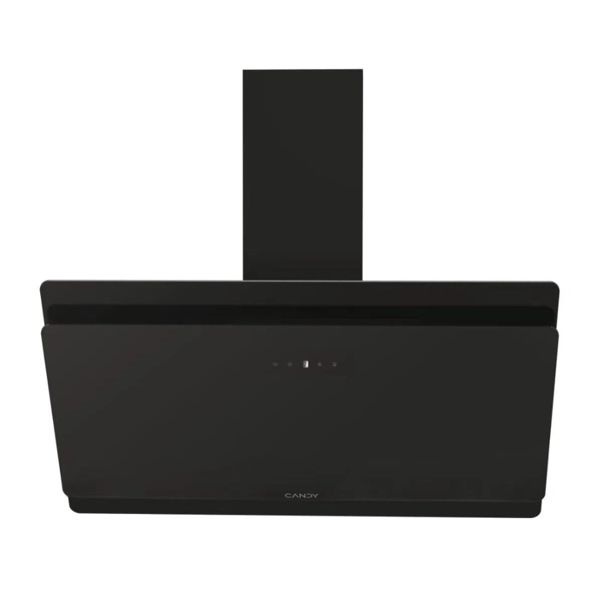 Candy CDG9CBP8B, cappa decorativa da 90 cm, 4 livelli di potenza, 611 M3/h, controllo touch, filtri in alluminio antigrasso e filtri a carbone inclusi, illuminazione LED, 62 dB, nero