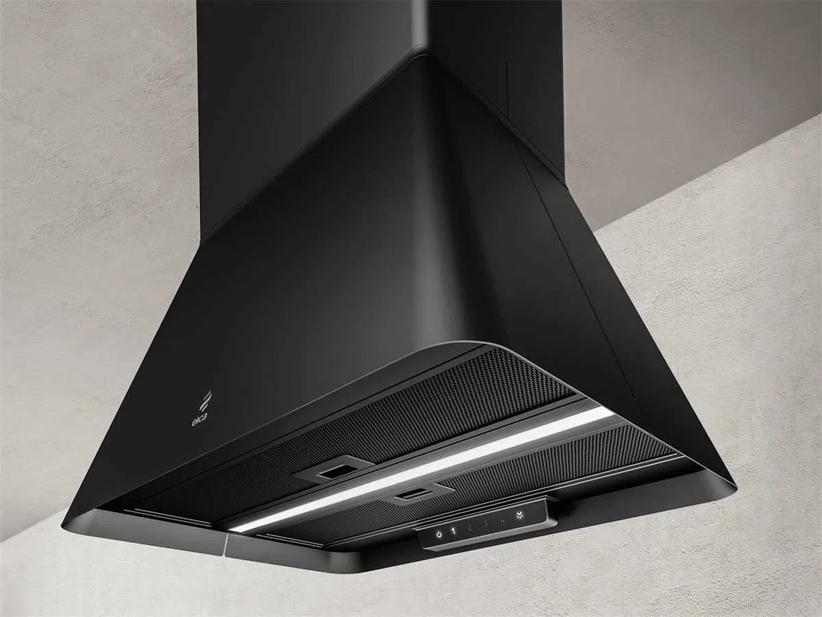 ELICA IKONA BL MAT/A/60 CAPPA A ISOLA NERA 60 CM ILL. LED PRF0164784