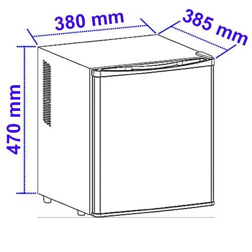 Sirge Mini Frigo Bar da Camera, Rumore 0, Frigorifero Portatile, Frigo Piccolo per Campeggio, MiniFrigo per Cosmetici, FrigoBar con LED, Frigo-Bar da Ufficio, 25L, 4-12°C