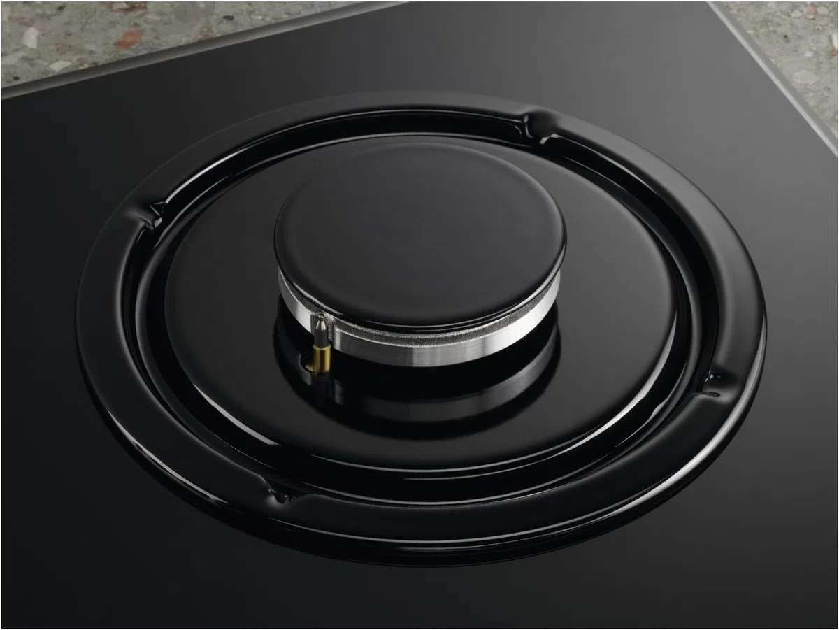 Electrolux Piano Cottura Gas EGG64272K Serie 600 60cm da Incasso 4 Fuochi Bruciatore Rapido Wok Nero