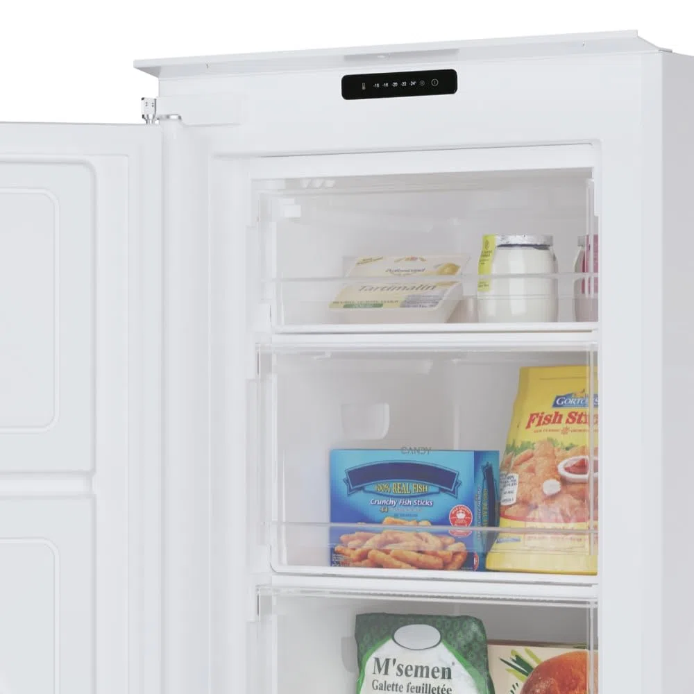 Candy CUS518EW - Congelatore verticale, 204 litri, congelamento 9,5 kg/24h, Classe energetica E
