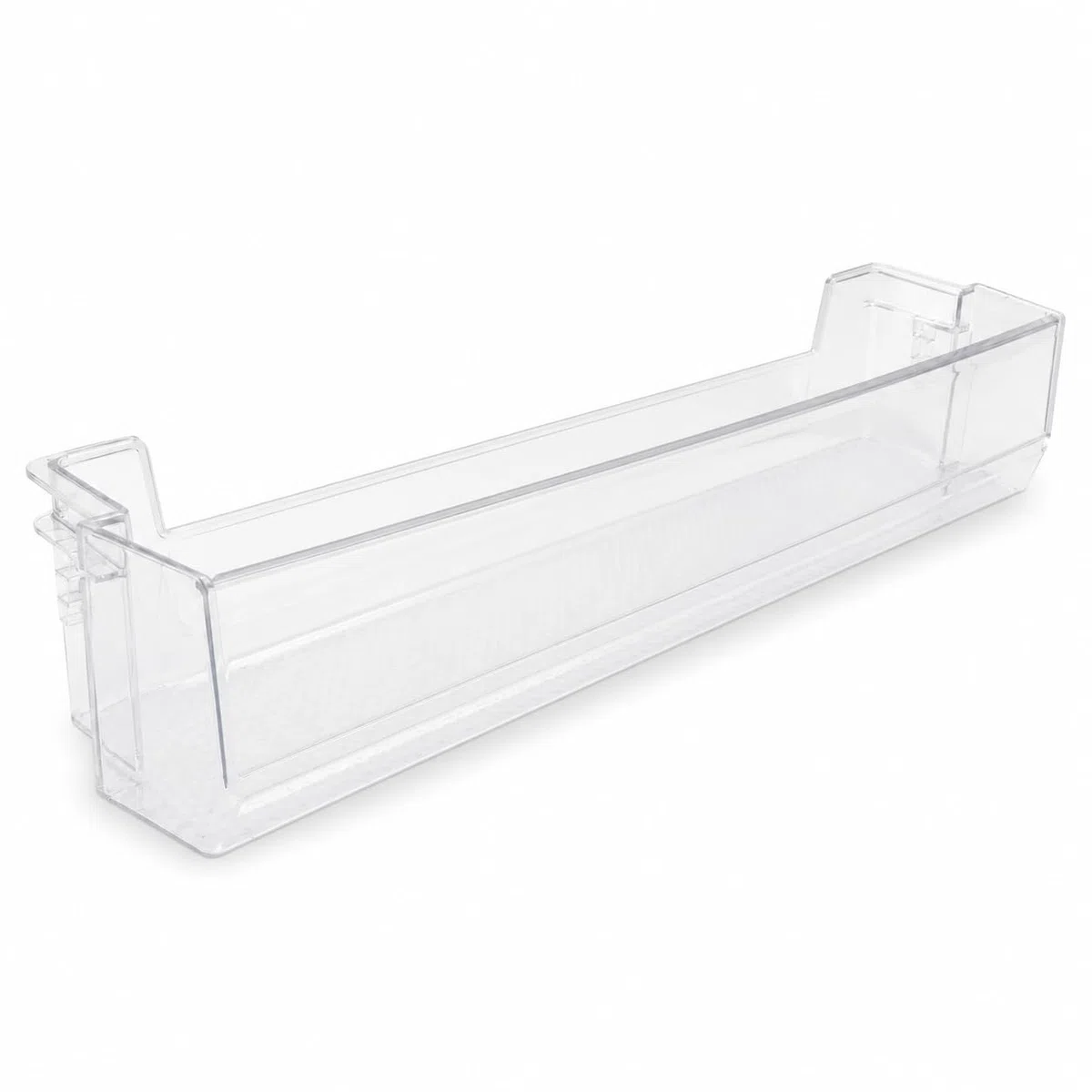 Balconcino Mensola Bottiglie per Frigoriferi Adatto per Ariston Indesit Hotpoint, Dimensioni 412x85x95 (mm) Trasparente, 481010807441, per Modelli BCB7030AA BF1801EF1