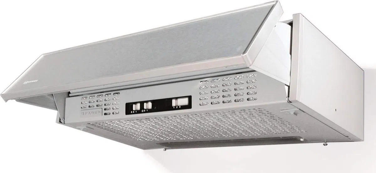 FABER PCH00 SRM AM29A - Cappa Aspirante 90 cm Sottopensile da Cucina ad Incasso, Aspirante Esterna o Ricircolo con il Filtro Cappe Faber F1 KIT C.A. a Carboni Attivi