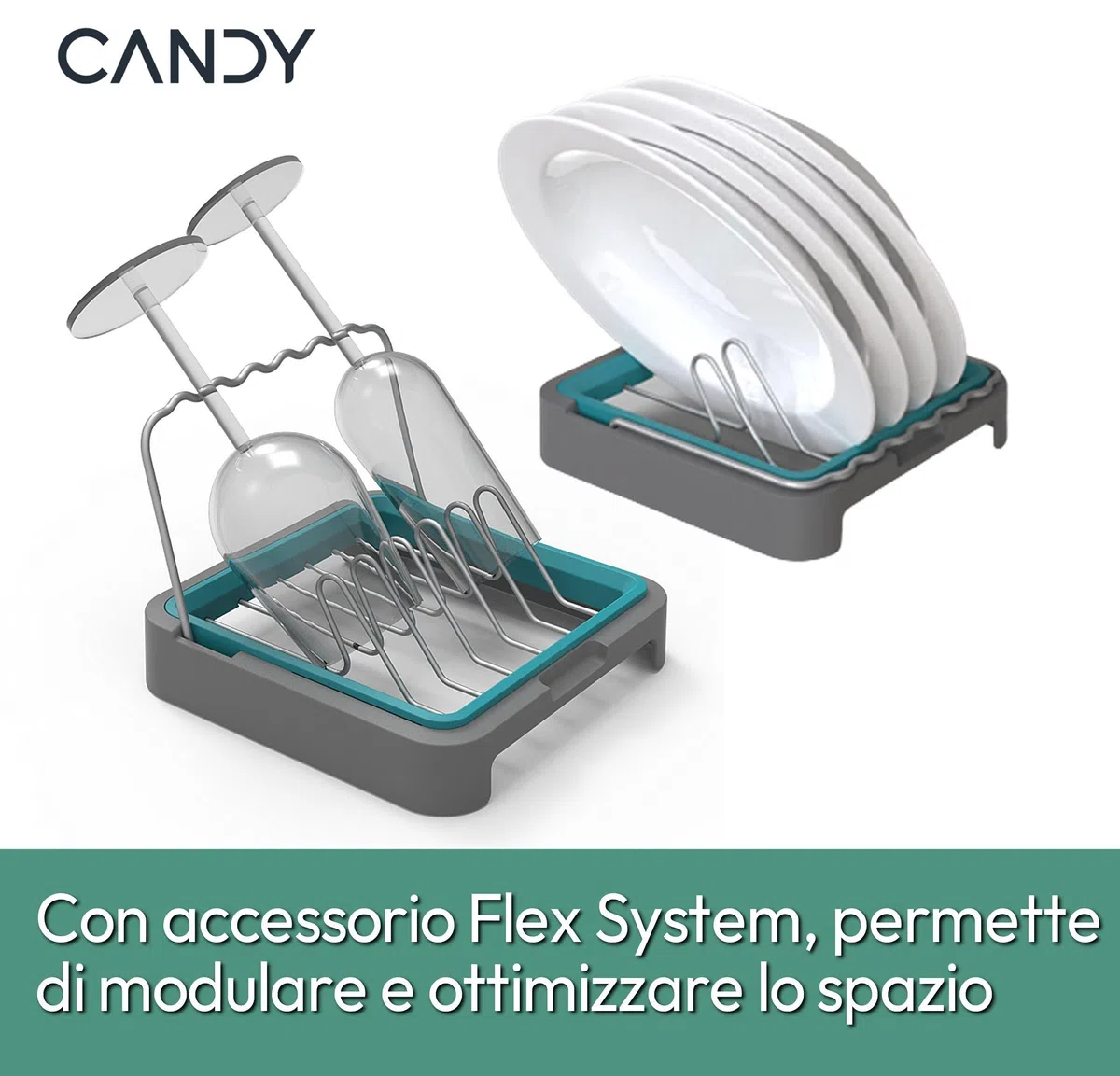 Candy Rapido' CP 8F9FFW Lavastoviglie Compatta 8 Coperti 8 Programmi 59.5x50.1x55 cm Bianco