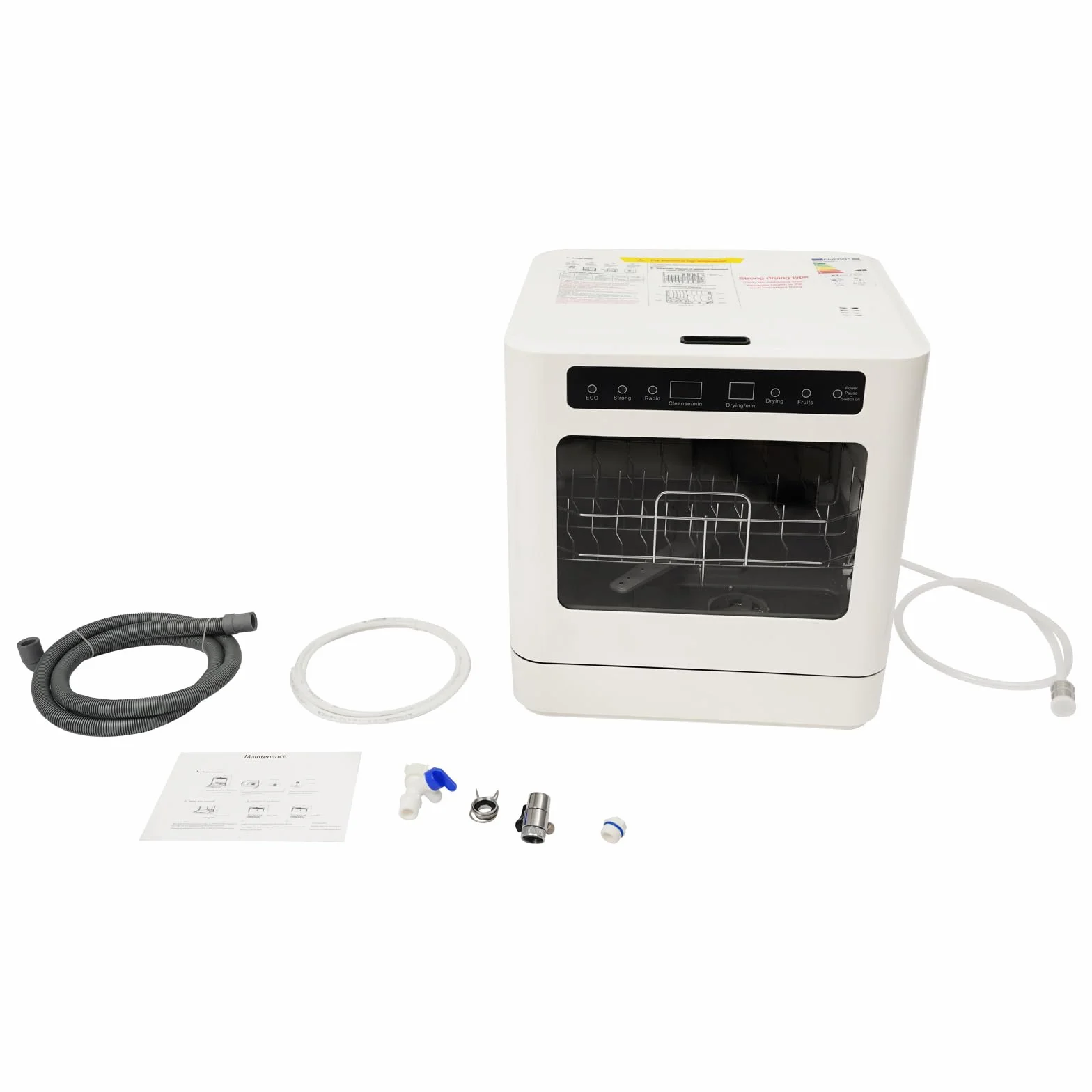 Lavastoviglie da tavolo per cucina, dispositivo compatto con 6 – 8 coperte, 4 programmi e funzione UV, conservazione della freschezza 72 ore e asciugatura ad aria calda, lavastoviglie da tavolo a