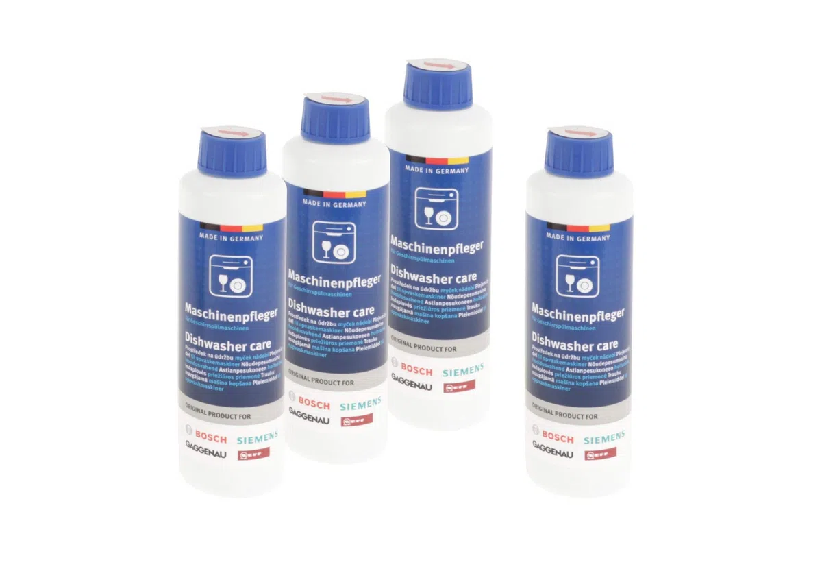 Bosch 00311566 Detergente per la pulizia della lavastoviglie, 4 x 250 ml
