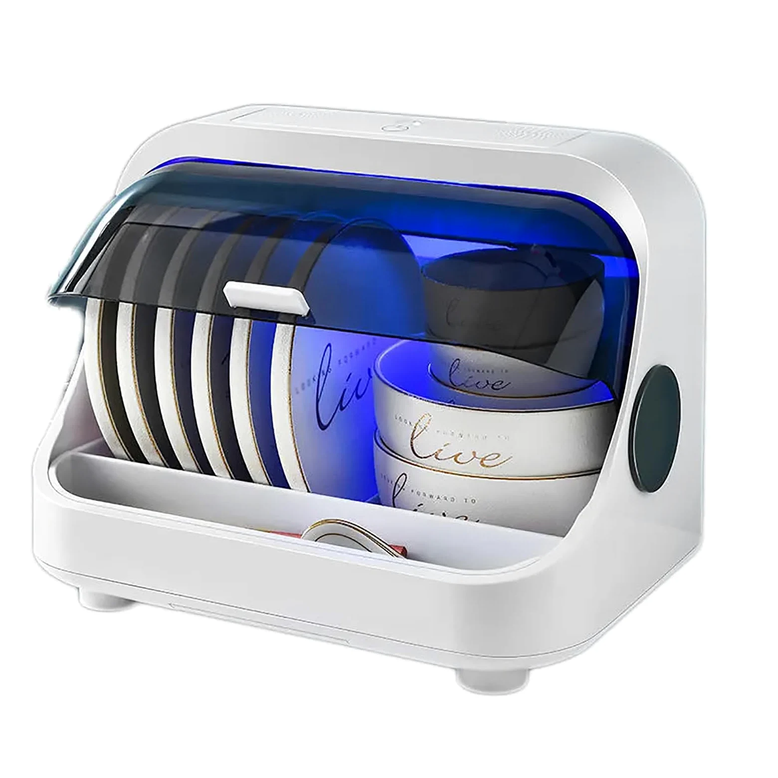 Armadietto per La Pulizia UV, Macchina Multifunzione per La Disinfezione delle Stoviglie, Ricaricabile Tramite USB E capacità di Pulizia del 99,9%, Funzionamento con Un Solo Tasto, per Casa