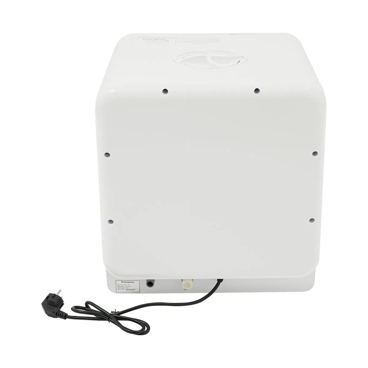 Lavastoviglie da tavolo 1100 W Mini lavastoviglie per 6 soffitti di misura 4 modalità di pulizia lavastoviglie da tavolo con serbatoio dell'acqua da 6 l, piano lavastoviglie con indicatore LED