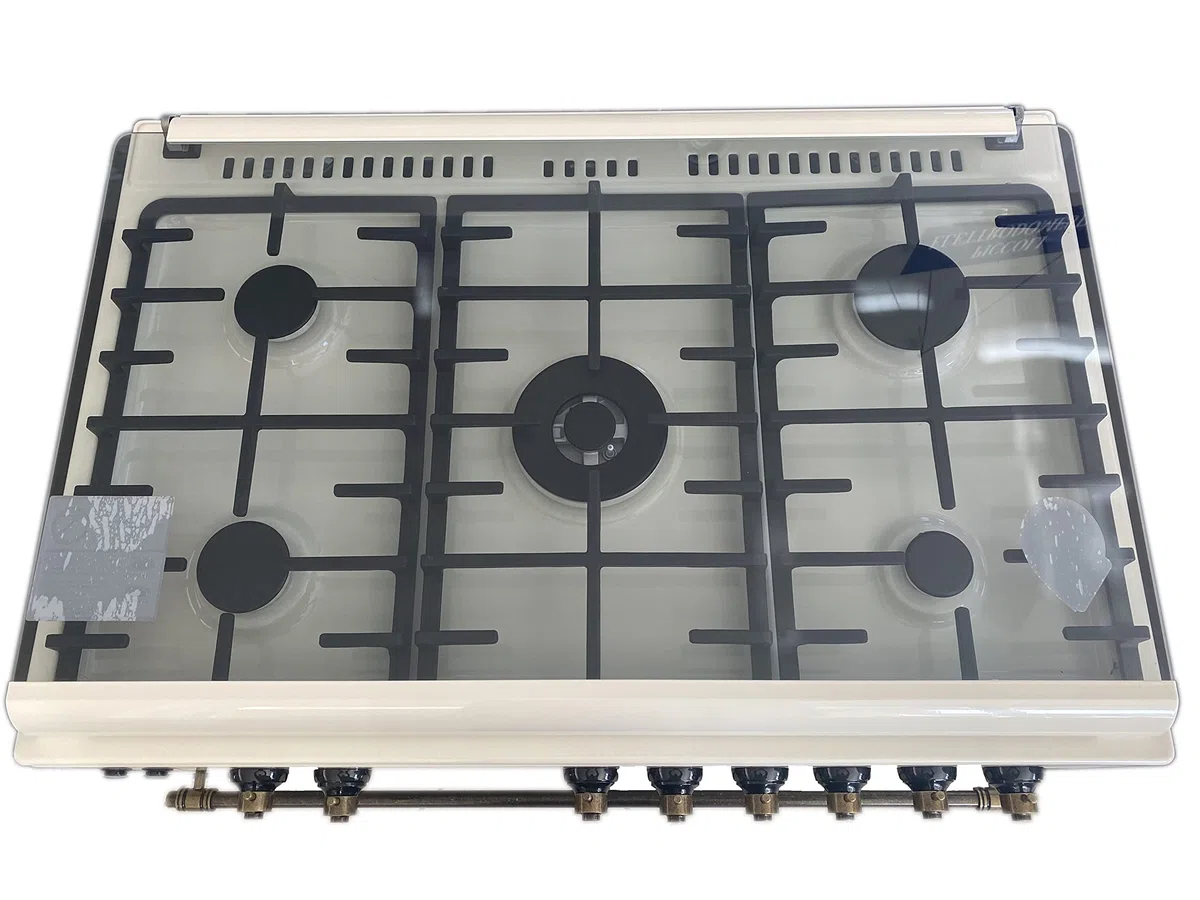 Kuchenka gazowa 90x60 RUSTICA Lar.El 5-palnikowa z akcesoriami elektrycznymi