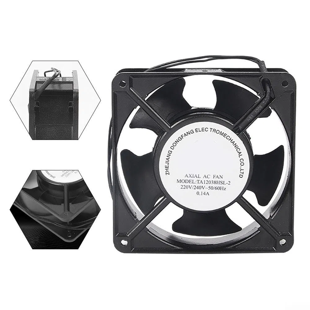 Ventilatore assiale per cassetta del camino inseribile, ad alta temperatura, lame metalliche, ventola di raffreddamento del forno della lama del metallo