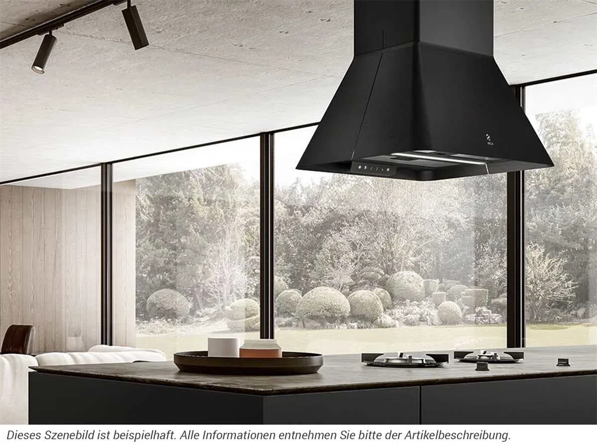 ELICA IKONA BL MAT/A/60 CAPPA A ISOLA NERA 60 CM ILL. LED PRF0164784