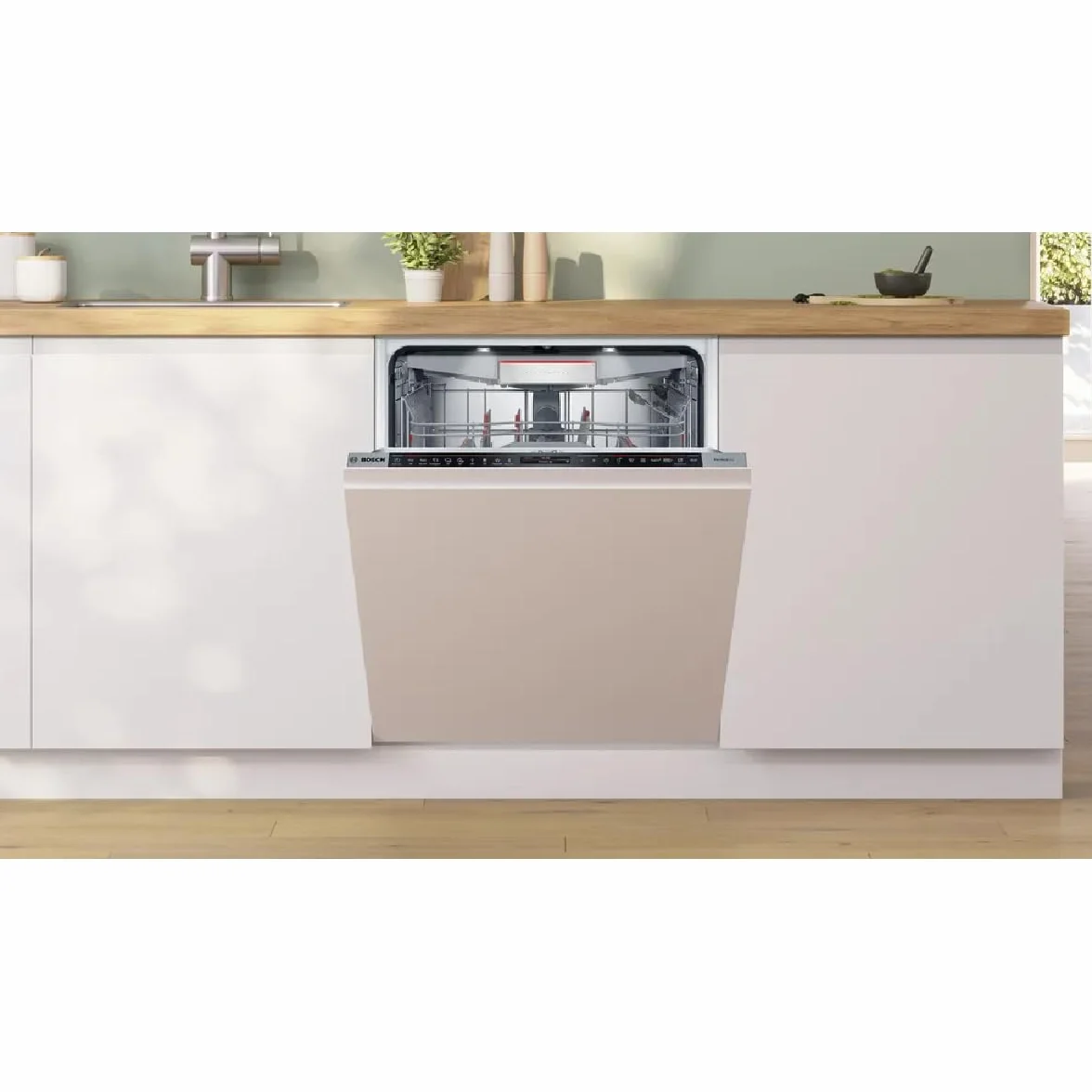 Bosch SMD8TCX04E, serie 8, Smart lavastoviglie completamente integrata 60 cm, cassetto portaposate, lavastoviglie Made in Germany, essiccazione zeolite, pulizia forte, molto silenziosa, Rackmatic