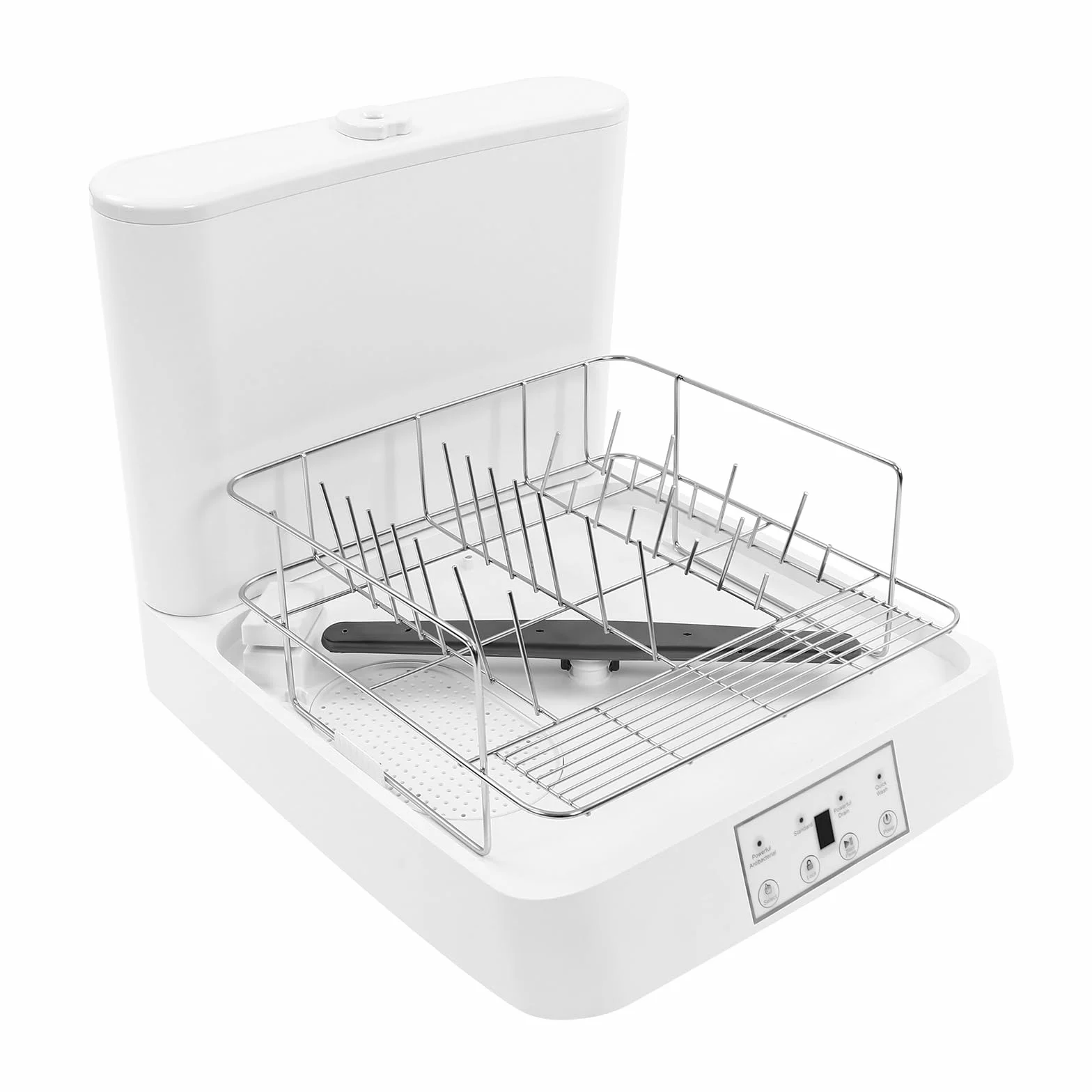 Mini lavastoviglie autoportante, piccola lavastoviglie da tavolo con /senza collegamento dell'acqua, serbatoio dell'acqua da 6 l, lavabile per campeggio, camper, barche, dormitori