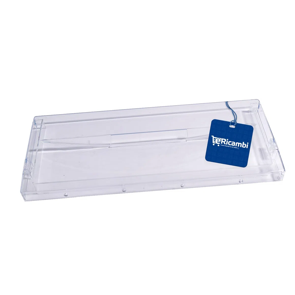ERICAMBI®, Sportello Frontale Freezer Congelatore Frigorifero, Compatibile con Ariston Indesit, Dimensioni: 383x164x22 (mm) per Modelli: BCB BCF BCH HMB Trasparente Crystal