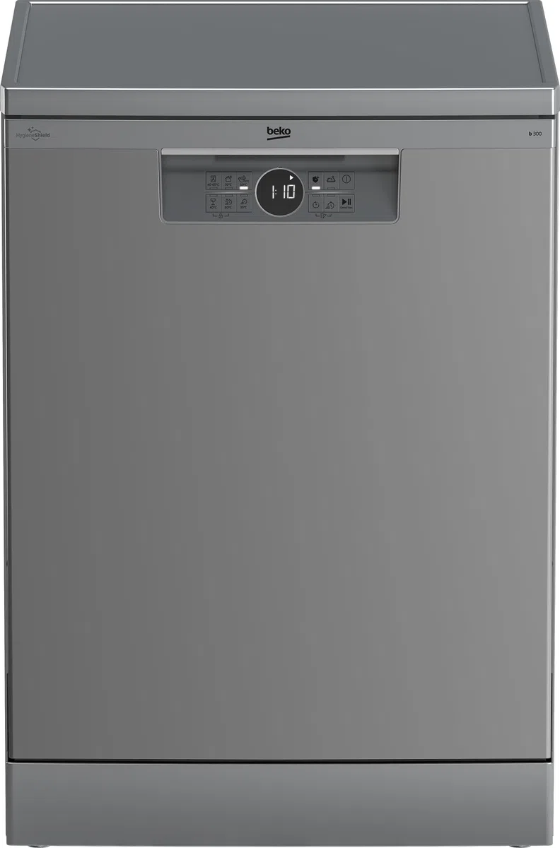 Beko BDFN15440S Lavastoviglie 60 cm Libera Installazione, 14 Coperti, Acciaio Inox, Motore Inverter ProSmart™, Classe C, 44 dBA, SelfDry, GlassShield