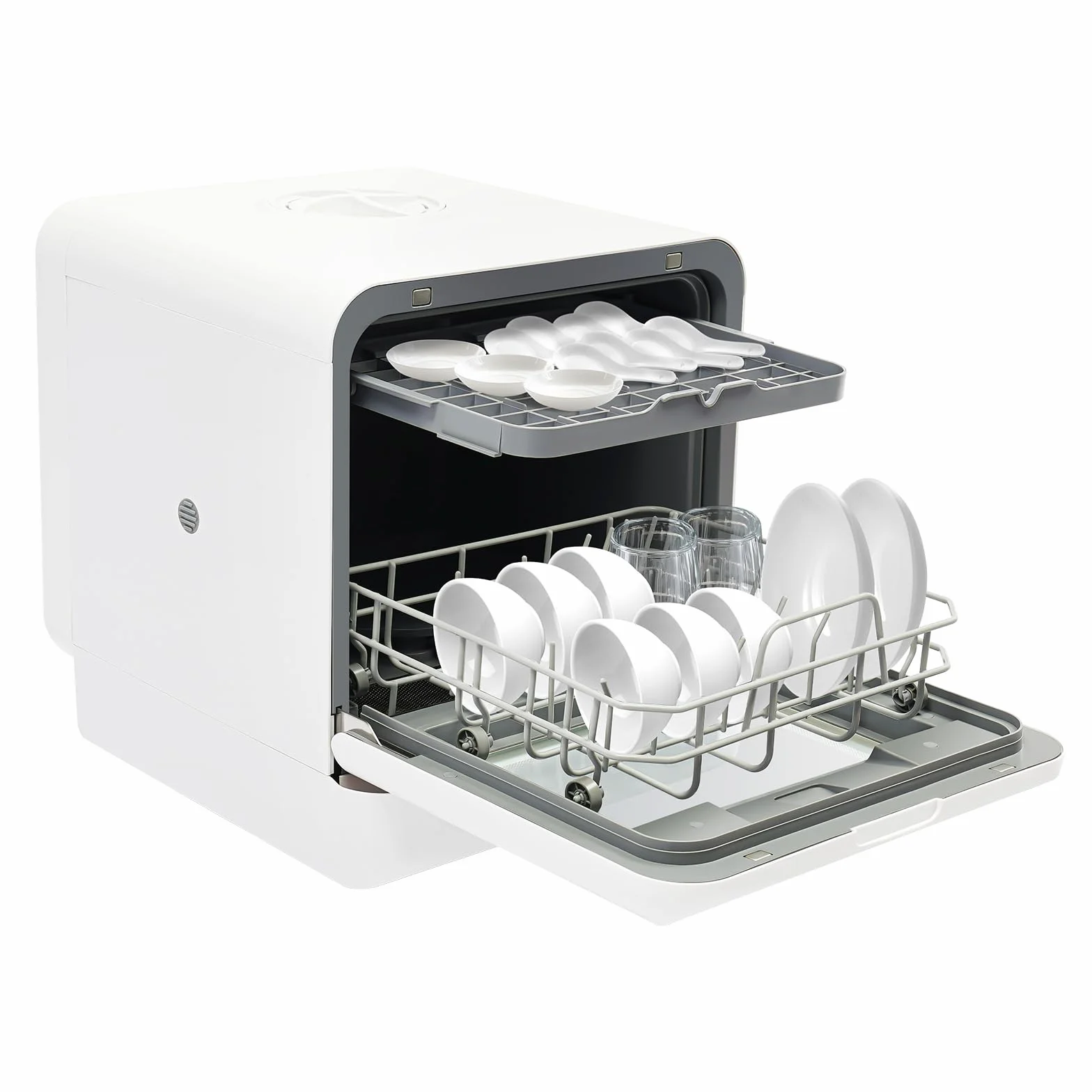 Lavastoviglie da Banco, Mini Lavastoviglie 6L, Portatile e Compatta, Elettrico per Ufficio, Per Piccole Case, Appartamenti, Dormitori, Barche, Camper, ecc