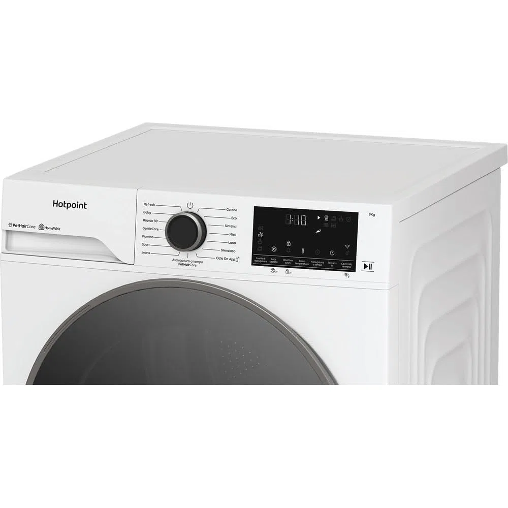 HPT 96D BS IT - Asciugatrice Classe A 9 Kg con Pompa di Calore Wifi Libera Installazione