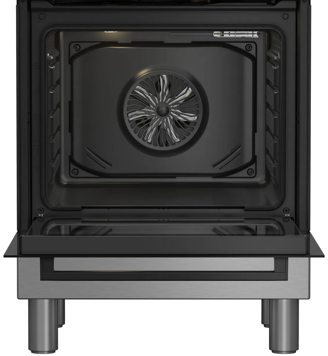 Cucina a gas con forno elettrico 60x60 cm inox 4 fuochi