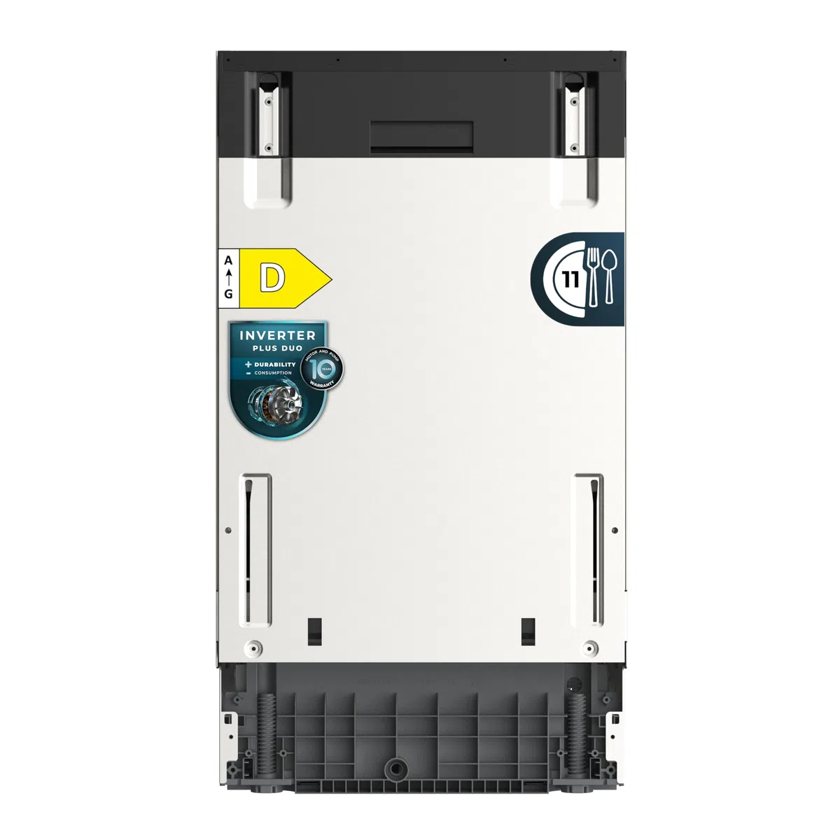 Cecotec Lavastoviglie da Incasso 45 cm Bolero Aguazero 4270 Full-BI. 11 Coperti, 6 Programmi, Classe D, Inverter Plus Duo, Pannello Touch, FloorView Light, Super Dry, Half Load, Save+, AutoClean