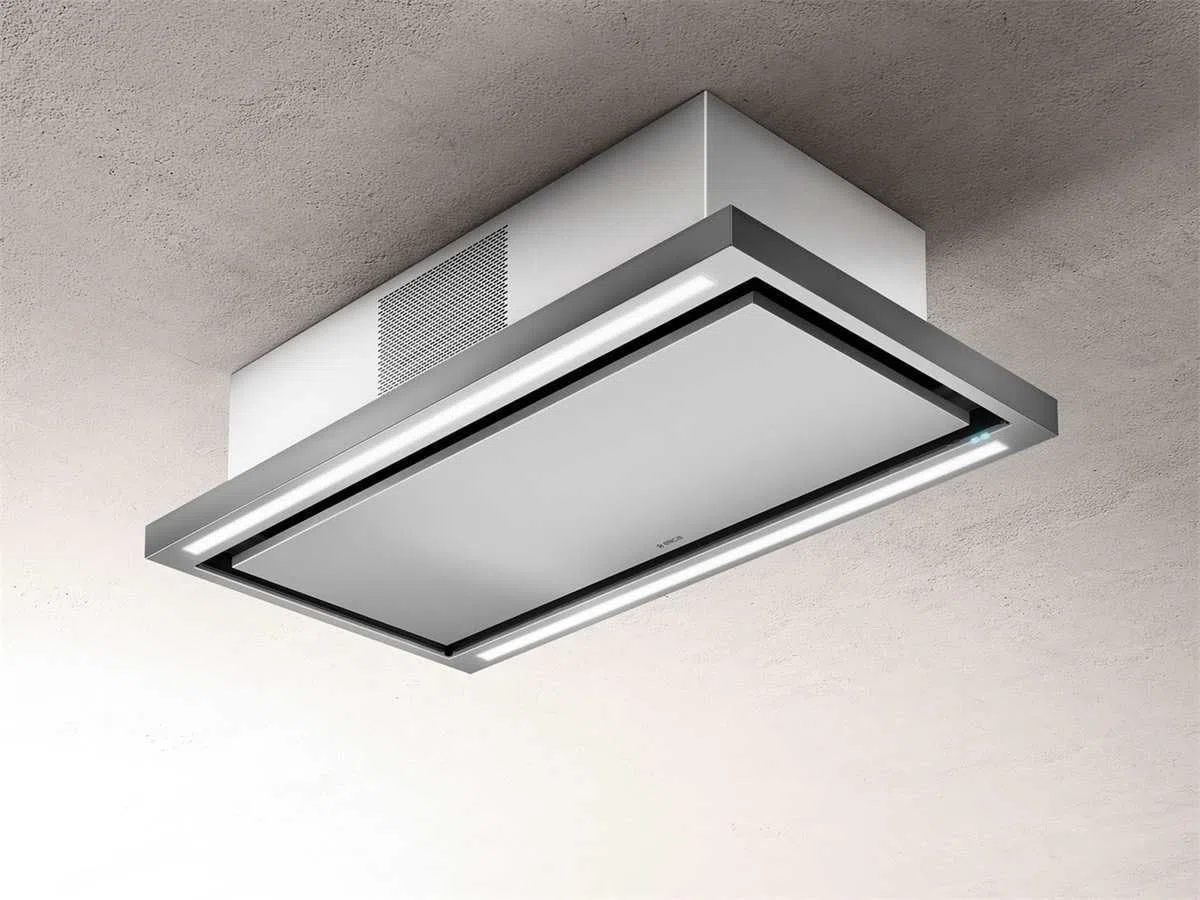 Elica Cloud 7 - Cappa aspirante a soffitto, 90 cm, in acciaio INOX