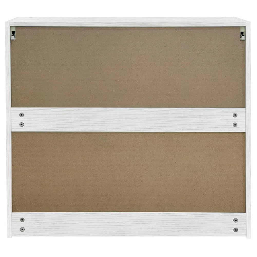 Shally Dogan Pensile Scolapiatti con Vassoio Salvagoccia da Cucina Design Boiserie, Mobile a Parete in Legno Resistente Armadio Sospeso con Due ante e Due Ripiani, 80 x 32 x 72H cm (Bianco Frassianto)